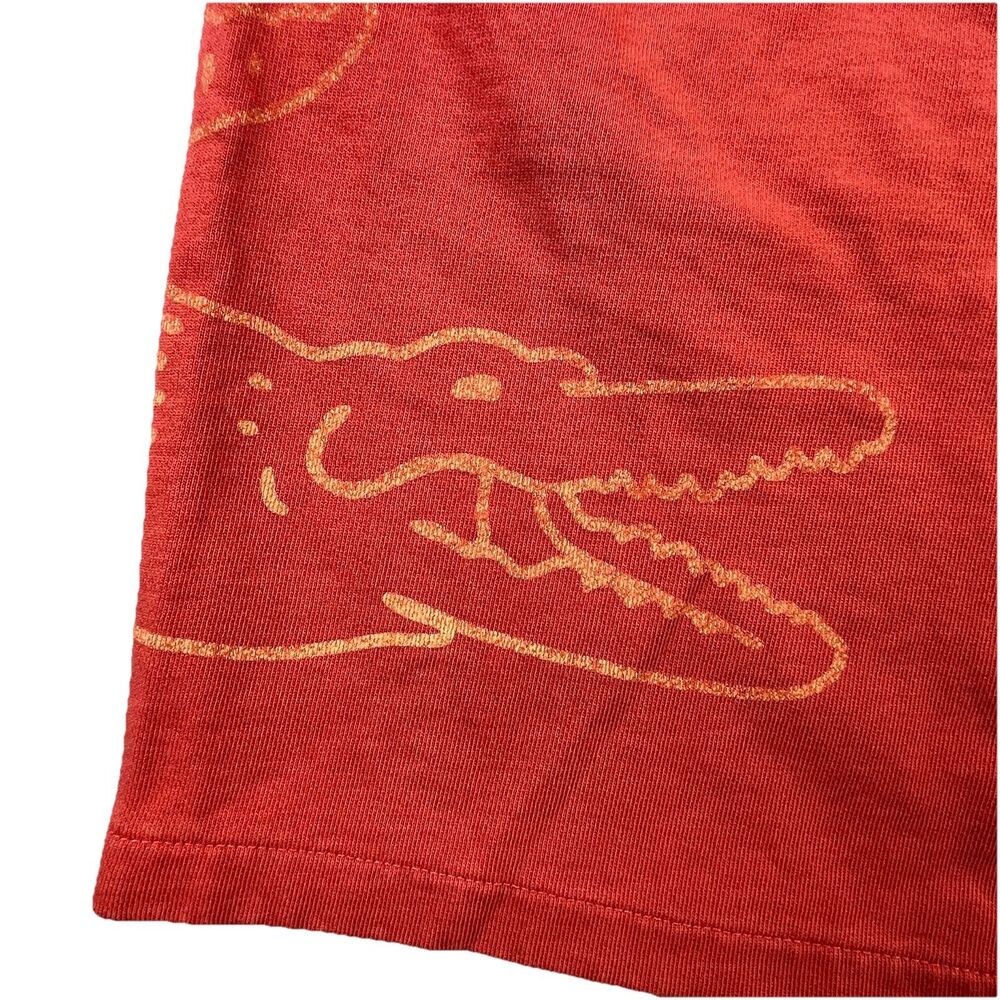 Lacoste Logo Sweat Shorts Mens M Orange Big Croc French Terry Athletic Pockets - Picture 3 of 14